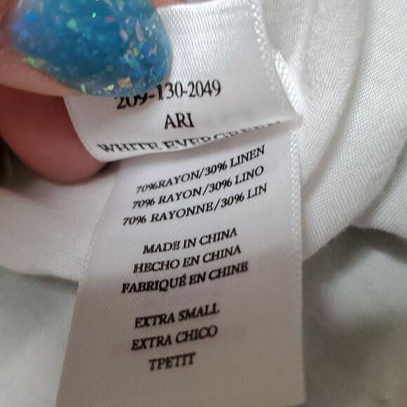 Rails Ari Green Plaid Linen Blend Gingham Dress - Picture 5 of 6